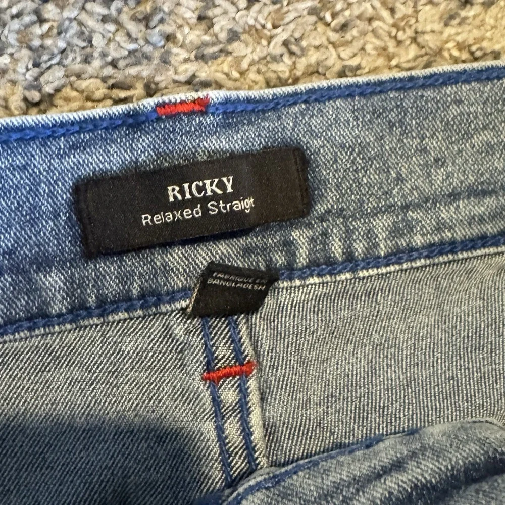 TRUE RELIGION RICKY SN FLAP RELAXED STRAIGHT Peppermint Wash JEANS 32x34